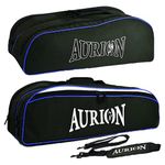 AURION by 10 Club Great Badminton Racket Bag with Attachable Shoulder Strap (40L, Black, 1pc) | Badminton Kit Bag | Shuttle Bag | Sports Bag | Unisex