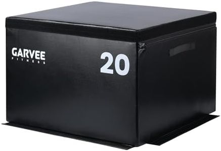Stackable Plyo Box 20 Inch, Adjustable Plyometric Jump Box, Soft Foam Step Up Boxes for Home Gym Workouts, Soft Plyo Box for Professional Strength, HIIT, Step-Ups, and Agility Training