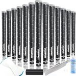 CHAMPKEY WRAP-Y Rubber Golf Grips 13 Pack Come with All Repair Kits｜High Feedback and Traction Golf Club Grips (Oversize, Black)