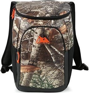 Arctic Zone 24 Can Realtree Insulated Backpack Cooler Bag for Travel and Outdoor Adventures, Camo