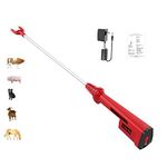 C Cattleya Cattle Prod Electric Livestock Prod Stick Waterproof Safety Rechargeable Livestock Prod for Cows Dogs Pig Cattle Goats with 33in. Flexible Prod Shaft (44 in.)