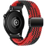 KEYSJEFF 22mm Nylon Watch Straps Compatible with Huawei Watch GT 3 46mm/GT 4 46mm Samsung Watch 3 45mm/Gear S3,Sport Vivoactive 4 Strap Adjustable Band for Women Men (No Watch) (#14)