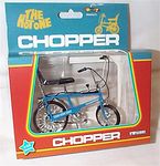 toyway Raleigh Chopper Mk1 Blue Bicycle Bike 1:12 scale diecast model