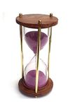 GI GOLA INTERNATIONAL 5 Minute Antique Wooden And Brass Sand Timer Hour Glass Sandglass Clock Height 12 Inches 5 Minute