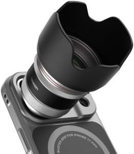 TELESIN 2X Telephoto Master Lens for iPhone 17 Pro with Hood, 105mm Authentic Portraits, 200mm Equivalent Optical Telephoto Extender, APP Pro EIS for Wildlife/Sports/Concert Portrait Photography