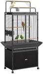 Garvee 71" H Rolling Bird Cage,Larg