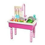 Lucky Doug Play Kitchen Sink Toy wi