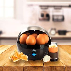 Neo 3-in-1 Electric Egg Cooker – Boiler, Poacher & Omelette Maker, Black/Silver