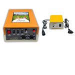 AgriAnsh Jatka Machine 5KV Electric Fence Kit with Adapter - Compact Solar Zatka Machine for Agriculture - Electric Fencing System for Garden Boundary Protection