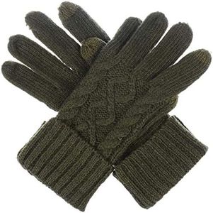 Womens Winter Cable Knit Texting Gloves for All Touchscreen Devices Smartphone Tablet