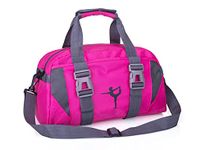 Sport Gym Bags for Women Yoga Bag Ballet Dance Duffle Bag for Girls Overnight Bags for Girls Weekend Bags (S, Rose)