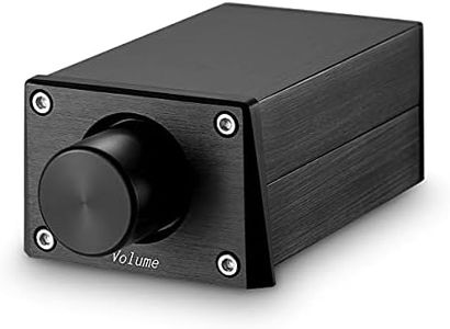 Nobsound High Precision Passive Preamp Volume Controller VOL Control HiFi Preamplifier ALPS (RCA&HiFi Version, Black)