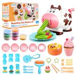 Kopi Corgi Modelling Clay Tools,39PCS Colour Dough Set with Tools Rollers Cutters Extruders Kit Clay Modelling Kit,DIY Creative Clay Noodle Modeling Clay for Kids 2 3 4 years (8 Dough Included)