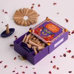 Nytarra's Sandalwood Luxury Incense Cones | 40 pcs | Special Ceramic Holder | Dhoop Cones for Fragrance | Dhoop Cones for Pooja, Home, Office, Aromatherapy & Meditation