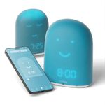 UrbanHello REMI - 5-in-1 Baby and Children Sleep Tracker - Sleep Training Clock - Night Light & Music - Bluetooth speaker - Secure Two-Way Communication Baby Monitor - Sleep Trainer - Blue Color