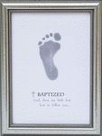 The Grandparent Gift Frame Wall Decor, Baptized Footprint