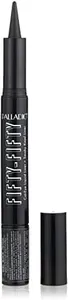 Palladio Fifty-Fifty Eye Liquid Liner, Dual Ended, Professional Eye Styling, Ultra-Soft Kajal crayon and Super Precise Fiber Tip Liner, Smoky and Defined Looks, Smudge Proof, Quick Drying, Black Cat