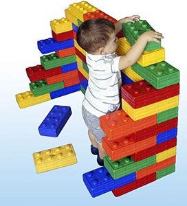 LADO Ladrillos para construcción y psicomotricidad. Juego Educativo. Bolsa 10 unds