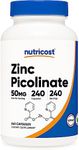 Nutricost Zinc Picolinate 50mg, 240