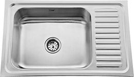 SILVER LINE STAINLESS STEEL GRADE 304 KITCHEN SINK SIZE 32" x 20" x 8"