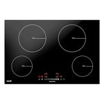 Baridi 77cm Built-In Induction Hob with 4 Cooking Zones, 7200W, Boost Function, 9 Power Levels, Touch Control & Timer, Hardwired - DH179