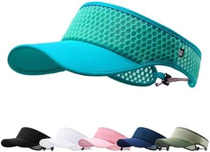 AUSFLUG Sun Visor Hat Men Women - Wide Brim Quick Dry Adjustable Cap, Lightweight for Golf Tennis Pickleball Beach Teal