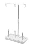 YEQIN Thread Spool Holder Stand- 3 Spools Holder for Domestic (Home-Base) Embroidery and Sewing Machines - Detachable Thread Rack (White)