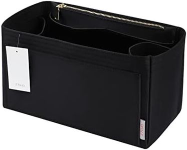 ZTUJO Purse Organizer Insert For Handbags, Silky Touching Bag Organizer Insert With Bottle Holder, Perfect for Speedy, Neverfull, Tote,ONTHEGO,Artsy,Handbag and More (Mini, Silky Black)