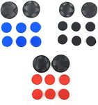 Melocyphia Silicone Joystick Cap Cover Thumble Stick Grips Cap with Cross Key D-Pad Button for PS Vita 1000 2000 PSV 1000 2000 (Black)