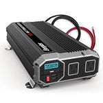 Energizer 1500 Watts Power Inverters for Vehicles, Modified Sine Wave Car Inverter 12v to 110v, 2 AC Outlets, Two USB Ports (2.4 Amp), DC to AC Converter, Battery Cables Included – ETL Approve