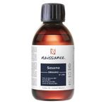 Naissance Organic Sesame Seed Oil (no. 248) - 225ml - 100% Natural, Certified Organic - for Skin, Hair, Nails, Body Care, Beauty Cosmetics, Massage