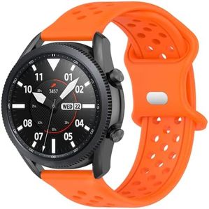 Pailebi Band Compatible with YAMAY SW022 / Asus Zenwatch 2 1.63” / Zenwatch 2 / Moto 360 2nd Gen 46mm, 22mm Band Quick Release Silicone Breathable Wrist Band for Women Men (22mm, Orange)