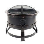 Pleasant Hearth OFW307R Killian fire Pit, Rubbed Bronze