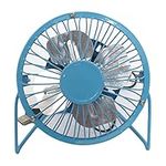 Usb Desktop Fan Small Personal Portable 4 Inch Desktop Cooling Fan Strong Wind Mute Student Desk Electric Fan Office Home Outing Sports Commuting Summer Gift Blue