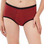 FabPad Women Reusable Leak Proof Period Panties Lasts for 3 Years Without Pads, Cups & Tampons (Pack of 1, Maroon, XL)