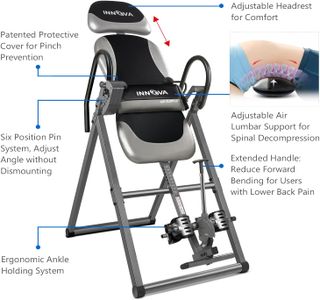 Innova ITX9900 Inversion Table with Air Lumbar Support – Black/Gray