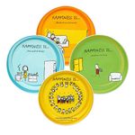 Clay Craft Ceramic Plate - Set of 4, Multicolor, Standard (HS-PL-UR5.5-4PC)