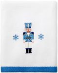 Avanti Linens - Hand Towel, Soft & Absorbent Cotton, Holiday Home Decor (Nutcracker Trellis Collection)