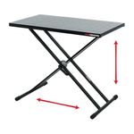 Gator Frameworks Utility Table Top and X Style Keyboard Stand Set; 32" x 18" Surface (GFW-UTL-XSTDTBLTOPSET),Black