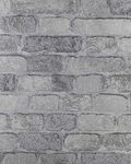 RD411 Princess Street Grey Realistic 3D Brick Effect Granular Textured Wallpaper by Anaglypta