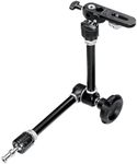 Manfrotto Arm Variable Friction with Camera Bracket 53cm 3kg Payload Lightweight Professional, Black (244)