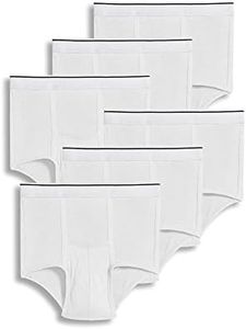 Jockey Men's Underwear Pouch Brief - 6 Pack, White, XL