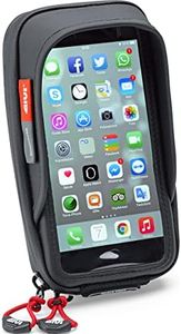 Givi S957B Wasserdichter Smartphone-Halter für Motorradlenker für iPhone/Galaxy, Schwarz