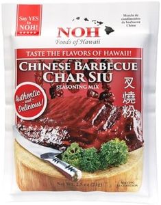 NOH Chinese Barbecue Char Siu Seasoning Mix, 2.5 oz Packet (Pack of 1) - Authentic Chinese Barbecue Seasoning for Restaurant-Style Classic Char Siu Taste - Ideal for Pork, Chicken, Ribs and More