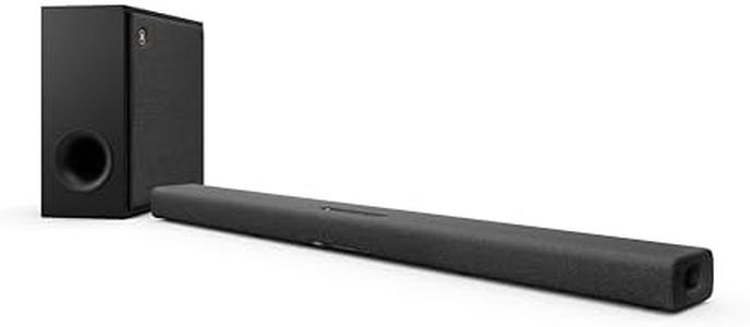 Yamaha SR-X50A Sound Bar with External Subwoofer, Dolby Atmos, Alexa Built-in, Clear Voice and Bluetooth, Carbon Grey