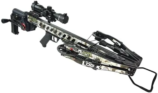 Killer Instinct LOGIX 435 RDC Crossbow Kit 435 FPS 210 LB Draw Weight - Integrated Rapid Draw Crank with LET-Down DE-Cocking Triggerbox and 4x32 Scope