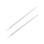 NewkeepsR 2PCS-18G/16G Titanium Nose Piercing Changing Tool,1.0mm/1.2mm Pin Insertion Taper for Threadless Flatback Labret Bar