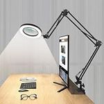 Magnifying Glass Desk Lamp with 3-S