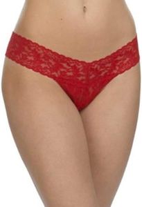 hanky panky, Signature Lace Original Rise Thong, One Size (4-14), Red
