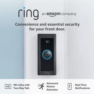 Ring Wired Video Doorbell – HD Security Camera with Two-Way Talk